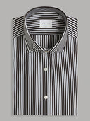 Shirt man xacus stripe twill brown_1