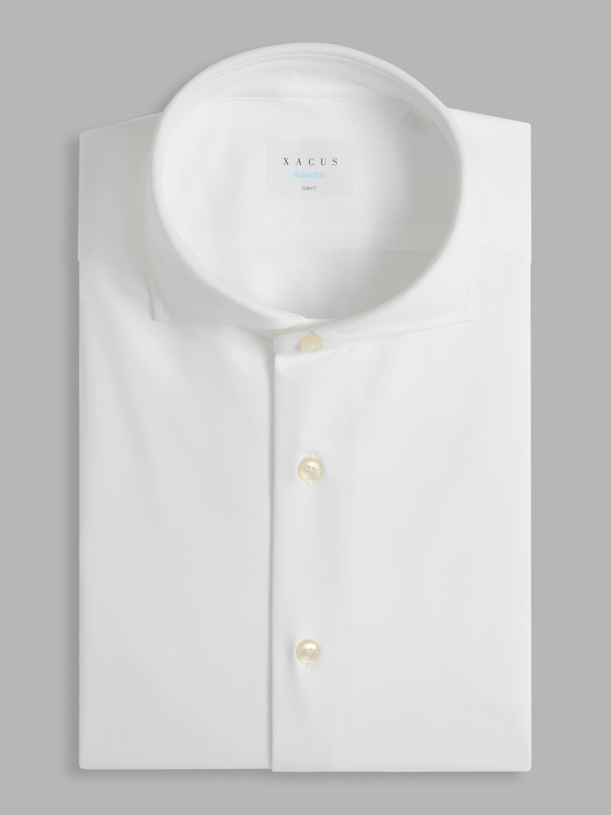 Shirt Collar Cutaway Solid Colour Twill White – Xacus