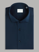 Shirt man xacus solid colour oxford navy blue_1