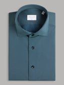 Shirt man xacus solid colour textured teal_1