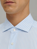 Shirt man xacus stripe textured light blue_2