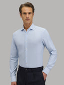 Shirt man xacus stripe textured blue_3