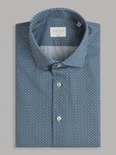Shirt man xacus pattern textured blue_1