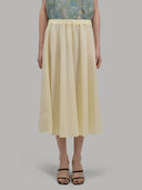 Pants woman xacus solid colour poplin yellow_1