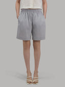 Pants woman xacus stripe linen blue_1