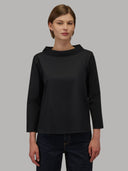 Blouse woman xacus solid colour poplin black_1