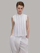 Shirt woman xacus solid colour poplin white_1