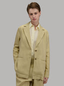 Dress woman xacus solid colour linen mustard_1