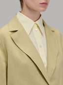 Dress woman xacus solid colour linen mustard_2