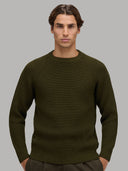 Sweater sweater xacus solid colour jersey army green_3