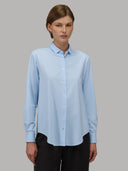 Shirt woman xacus solid colour oxford sky blue_1