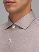 Shirt man xacus solid colour jersey brown_2