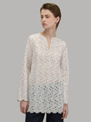 Blouse woman xacus pattern sangallo white_1