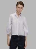 Shirt woman xacus solid colour muslin white_1