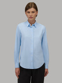 Shirt woman xacus solid colour oxford sky blue_1