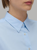 Shirt woman xacus solid colour oxford sky blue_2