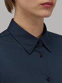 Shirt woman xacus solid colour oxford dark blue_2