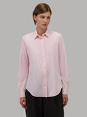 Shirt woman xacus solid colour oxford pale pink_1