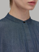 Dress woman xacus solid colour indigo blue jeans_2