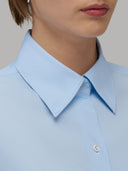 Shirt woman xacus solid colour oxford sky blue_2