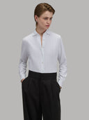 Shirt woman xacus solid colour twill white_1