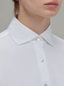 Shirt woman xacus solid colour twill white_2