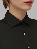 Shirt woman xacus solid colour twill black_2