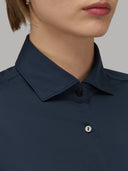 Shirt woman xacus solid colour oxford dark blue_2