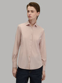 Shirt woman xacus solid colour textured pale pink_1