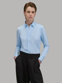 Shirt woman xacus solid colour oxford sky blue_1