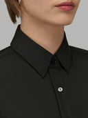 Shirt woman xacus solid colour twill black_2