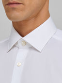 Shirt man xacus solid colour twill white_2