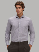 Shirt man xacus stripe twill brown_3