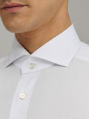 Shirt man xacus solid colour poplin white_2