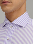 Shirt man xacus stripe poplin lilac_2