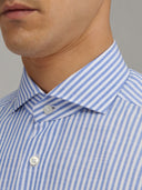 Shirt man xacus stripe poplin blue_2