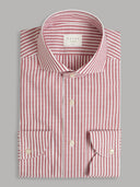 Shirt man xacus stripe poplin dark red_1