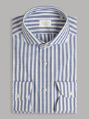 Shirt man xacus stripe poplin dark blue_1