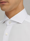 Shirt man xacus solid colour textured white_2