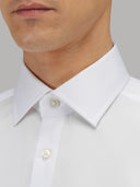 Shirt man xacus solid colour twill white_2
