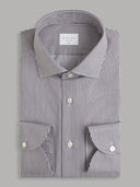 Shirt man xacus stripe twill brown_1