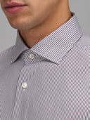 Shirt man xacus stripe twill brown_2