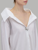 Shirt woman xacus solid colour poplin white_2