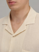 Shirt man xacus solid colour seersucker beige_2