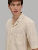 Shirt man xacus solid colour seersucker beige_7