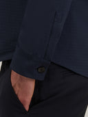 Shirt man xacus solid colour textured navy blue_5