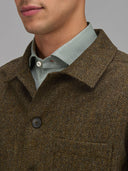 Overshirt man xacus solid colour textured grey melange_2