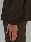 Overshirt man xacus solid colour textured brown_5
