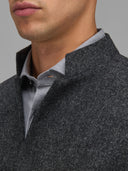 Overshirt man xacus solid colour textured dark grey_2