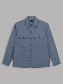 Overshirt man xacus solid colour canvas dark blue_1